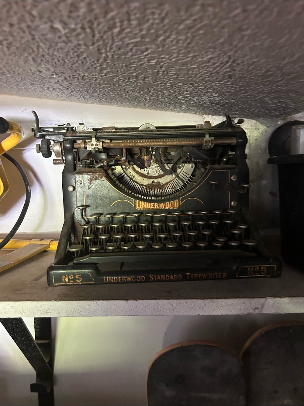 Typewriter on Shelf